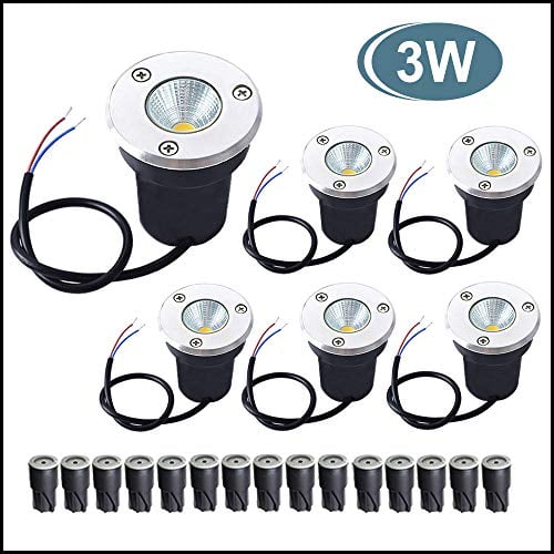 12 Deck Low Voltage 12V LED Landscape Outdoor Garden Pathway Strip Lights IP68